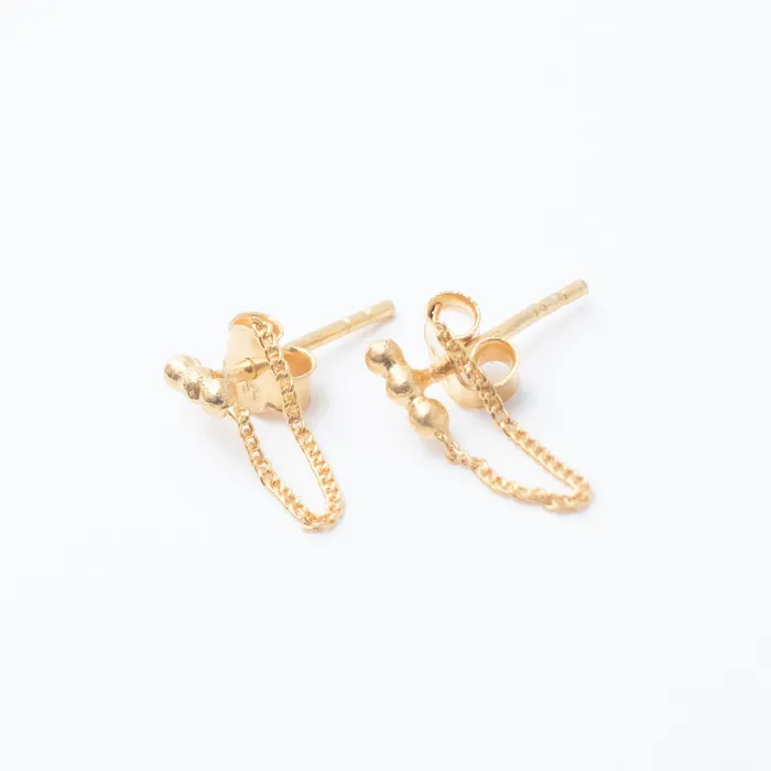 Earrings Saraswati Gold Diu Earrings