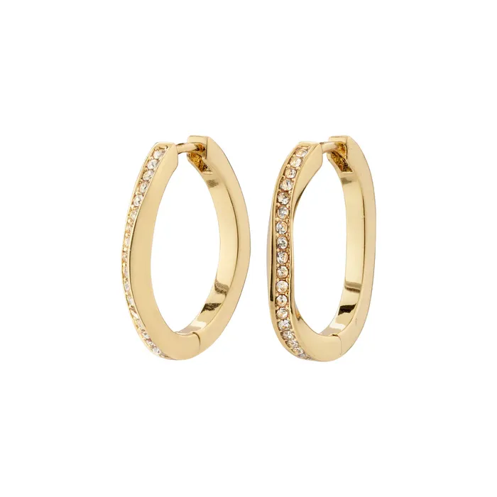 True Gold Plated Crystal Hoops Pilgrim PreStyled Sets