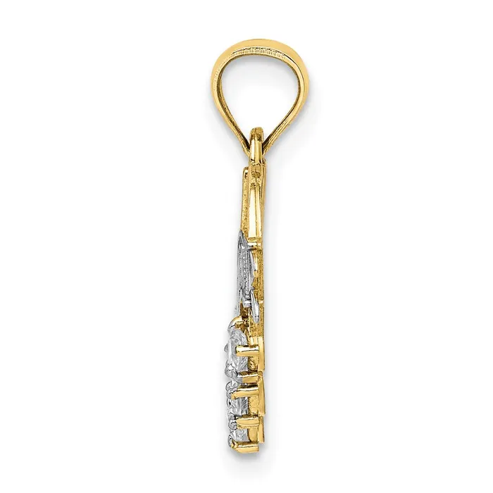 10K WRhodium CZ 1 GRANDMA In Heart PendantWBC10C1355 WB Choice Jewelry Necklaces 10K WRhodium CZ 1 GRANDMA In Heart PendantWBC10C1355 WB Choice Jewelry Necklaces
