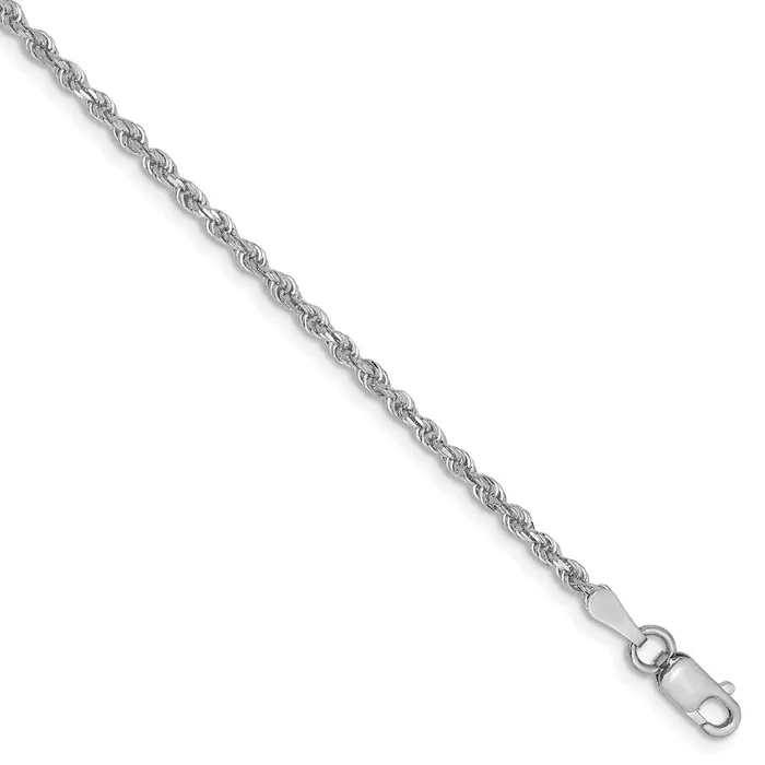 10k White Gold 2mm DC Quadruple Rope ChainWBC10WQT0168 WB Choice Jewelry Necklaces 10k White Gold 2mm DC Quadruple Rope ChainWBC10WQT0168 WB Choice Jewelry Necklaces