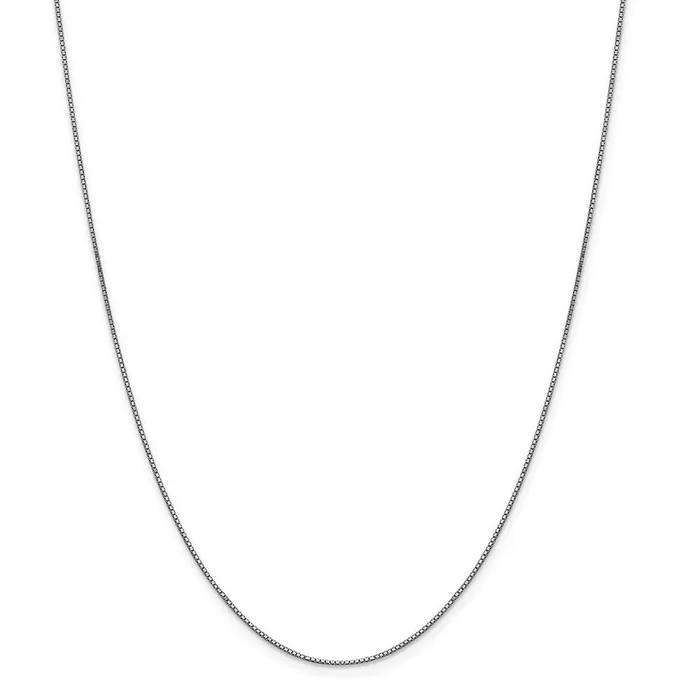 10k White Gold 9mm Box ChainWBC10KWB08716 WB Choice Jewelry Necklaces
