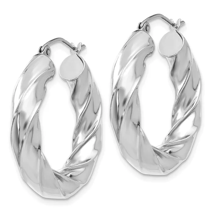 10k White Gold Diamondcut 2mm Round Tube Hoop EarringsWBC10TC395W WB Choice Jewelry Earrings 10k White Gold Diamondcut 2mm Round Tube Hoop EarringsWBC10TC395W WB Choice Jewelry Earrings