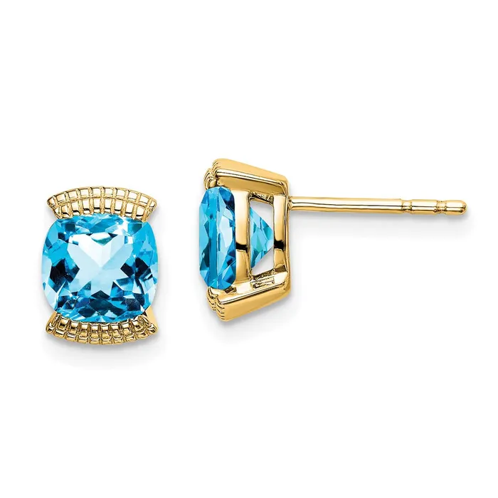 14k Blue Topaz Post EarringsWBCEM7080BTY WB Choice Jewelry Earrings