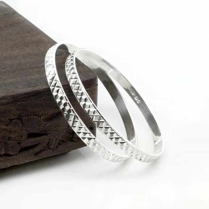 925 Sterling Silver Indian Style Women Bangles Bracelet KanganPair Karizma Jewels Bracelets 925 Sterling Silver Indian Style Women Bangles Bracelet KanganPair Karizma Jewels Bracelets