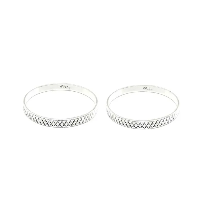 925 Sterling Silver Indian Style Women Bangles Bracelet KanganPair Karizma Jewels Bracelets