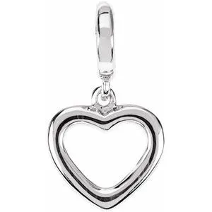 Charm Necklaces WB Choice Jewelry Petite Heart Charm84617100PSTWBC Charm Necklaces WB Choice Jewelry Petite Heart Charm84617100PSTWBC