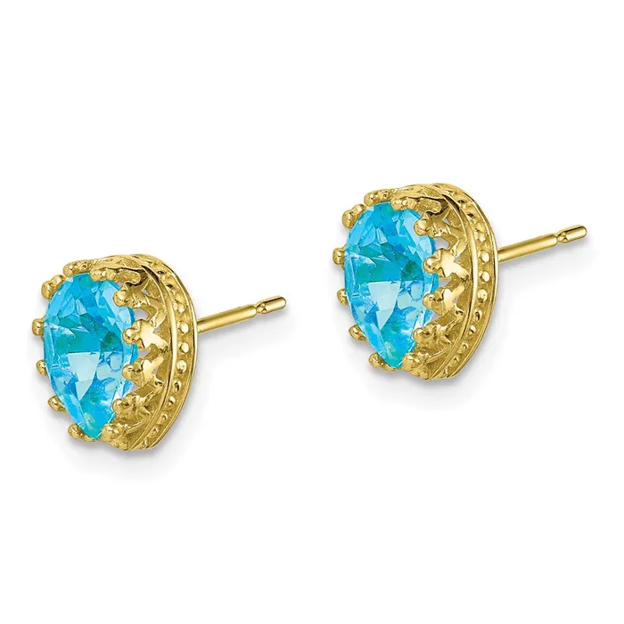 Earrings 10k Tiara Collection 8mm Polished Pear Sky Blue Topaz EarringsWBC10YC410BT WB Choice Jewelry Earrings 10k Tiara Collection 8mm Polished Pear Sky Blue Topaz EarringsWBC10YC410BT WB Choice Jewelry