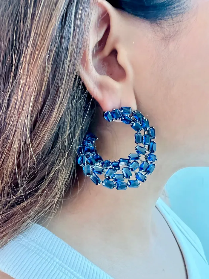 Earrings PRERTO ECOMMERCE PRIVATE LIMITED Sapphire Wave Earring
