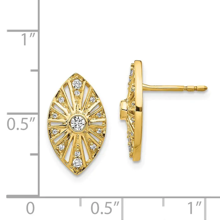 Earrings WB Choice Jewelry 14k Diamond Vintage EarringsWBCEM3953020YA Earrings WB Choice Jewelry 14k Diamond Vintage EarringsWBCEM3953020YA