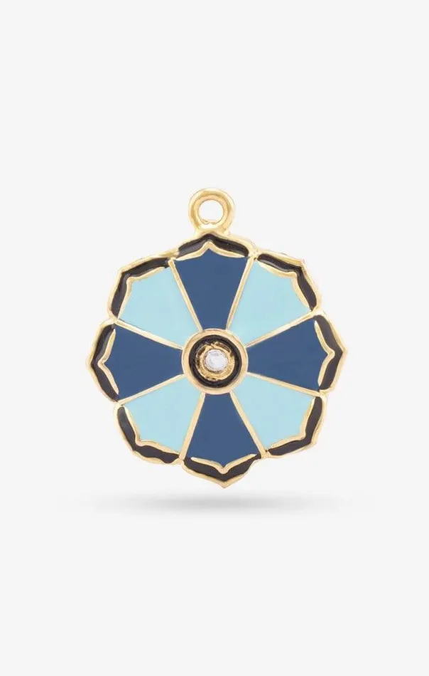 Fleur Blue Charm PRERTO ECOMMERCE PRIVATE LIMITED Charm Necklaces