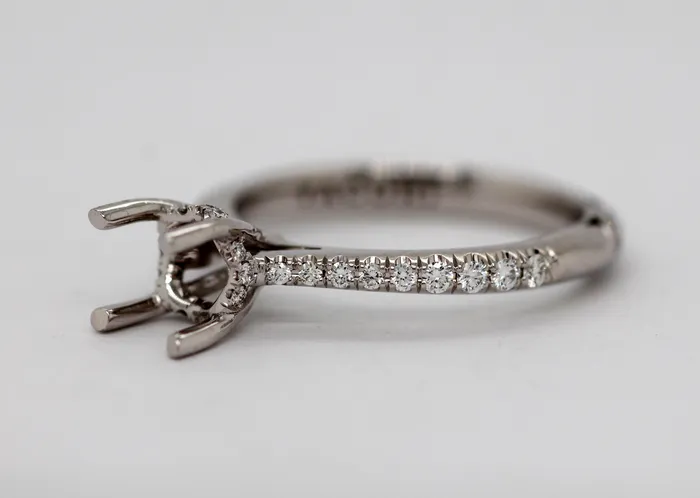 FULLERS PURCHASE FROM PUBLIC Rings Estate 18KYW Tacori 50 Cttw Diamond Semi Mount Ring FULLERS PURCHASE FROM PUBLIC Rings Estate 18KYW Tacori 50 Cttw Diamond Semi Mount Ring