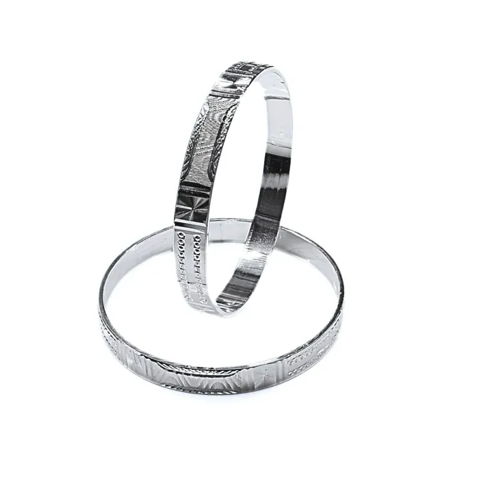 Indian handmade 990 Real Silver Women Bangles Bracelet Kangan Pair Karizma Jewels Bracelets