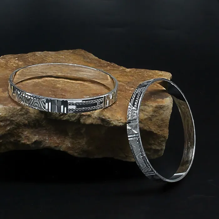 Indian handmade 990 Real Silver Women Bangles Bracelet Kangan Pair Karizma Jewels Bracelets