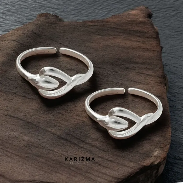 Karizma Jewels Rings Indian 925 Real Sterling Silver Excellent gifting Toe Ring For women Pair Karizma Jewels Rings Indian 925 Real Sterling Silver Excellent gifting Toe Ring For women Pair