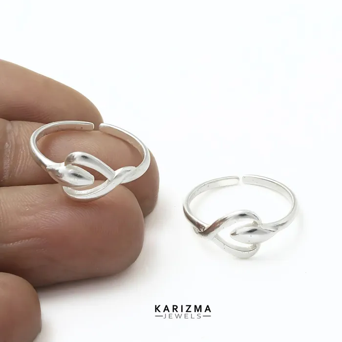 Karizma Jewels Rings Indian 925 Real Sterling Silver Excellent gifting Toe Ring For women Pair