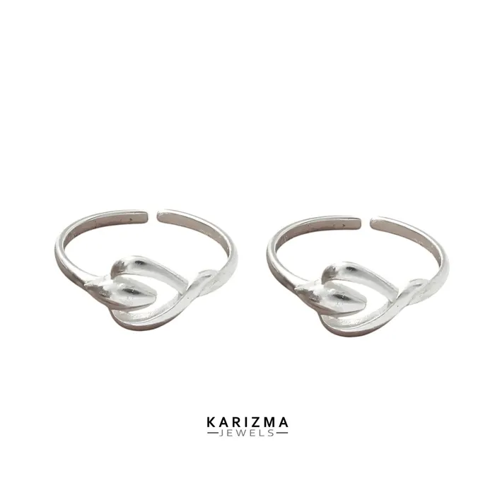 Karizma Jewels Rings Indian 925 Real Sterling Silver Excellent gifting Toe Ring For women Pair