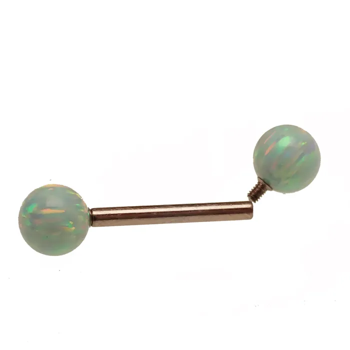 Moon Yellow 5mm 6mm Opal Titanium Nipple Ring 14g 12g Body Clickers Rings Moon Yellow 5mm 6mm Opal Titanium Nipple Ring 14g 12g Body Clickers Rings