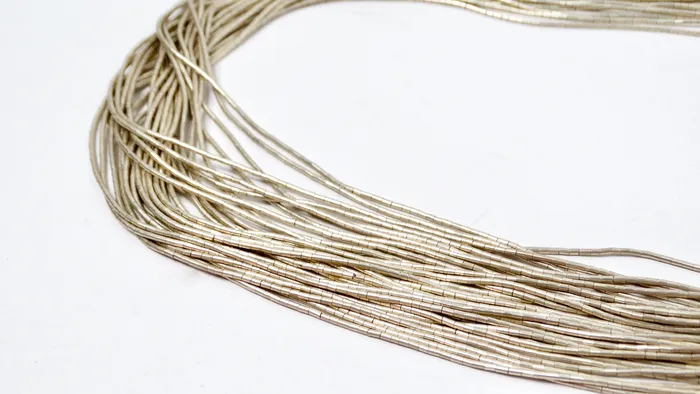 Navajo Liquid Sterling Silver Beaded MultiStrand Necklace Vintage by Misty Necklaces