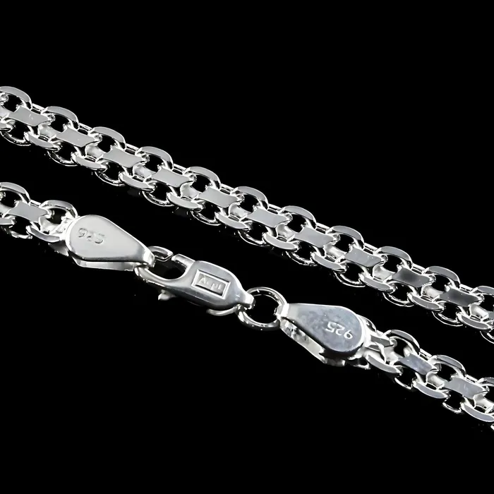 Necklaces Karizma Jewels 20 925 Sterling Silver fabulous Bismark Style Unisex Neck Chain