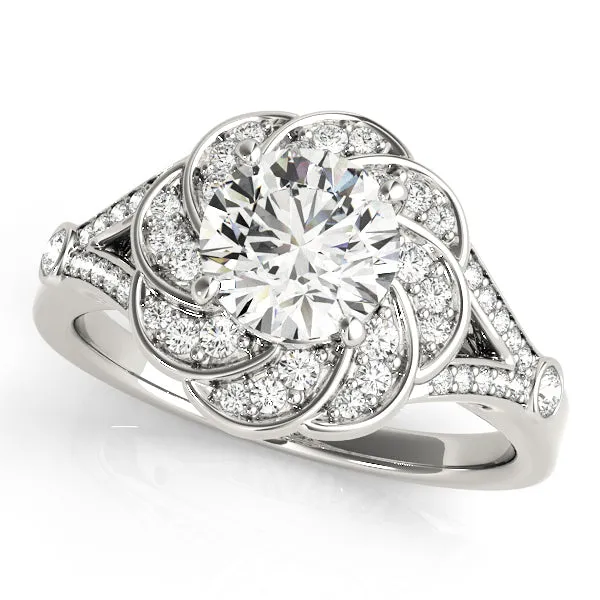 Overnight Mountings Bridal Halo Diamond Engagement Ring Rings