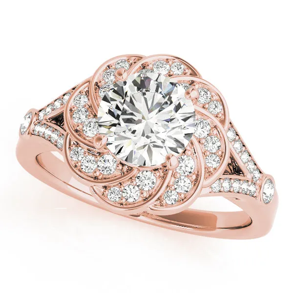 Overnight Mountings Bridal Halo Diamond Engagement Ring Rings