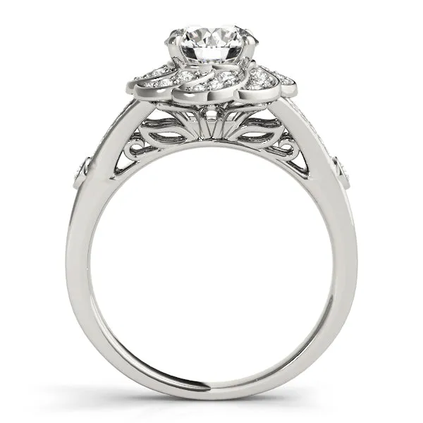 Overnight Mountings Bridal Halo Diamond Engagement Ring Rings