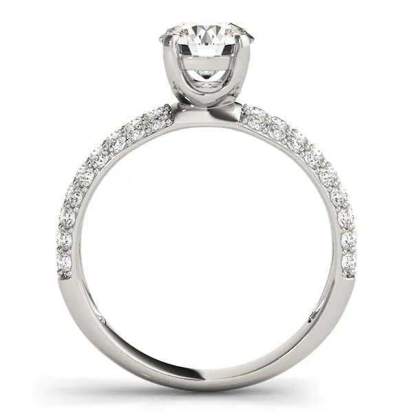 Overnight Mountings Fashion Rings Pave Diamond Engagement Ring