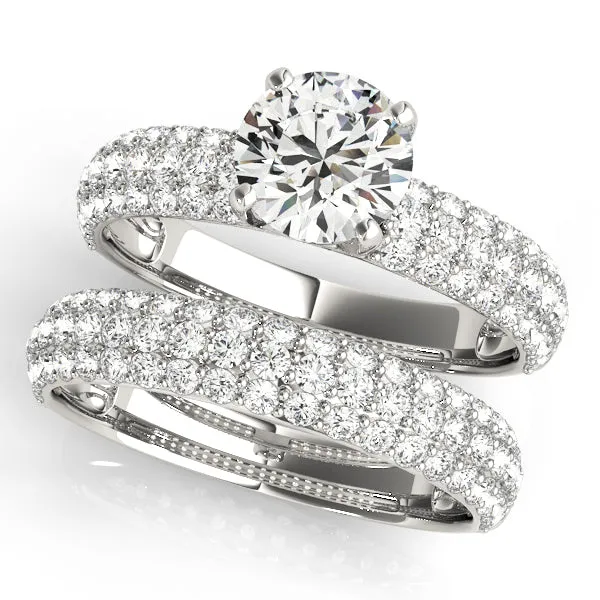 Overnight Mountings Fashion Rings Pave Diamond Engagement Ring