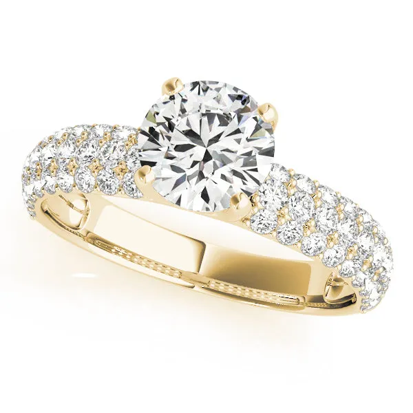 Overnight Mountings Fashion Rings Pave Diamond Engagement Ring