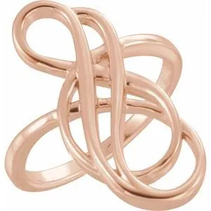 Rings WB Choice Jewelry 14K Rose Freeform Ring 51521102PSTWBC