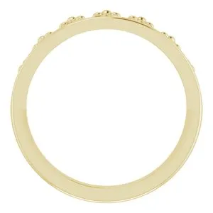 Rings WB Choice Jewelry 14K Yellow Stackable Crown Ring 51789102PSTWBC Rings WB Choice Jewelry 14K Yellow Stackable Crown Ring 51789102PSTWBC