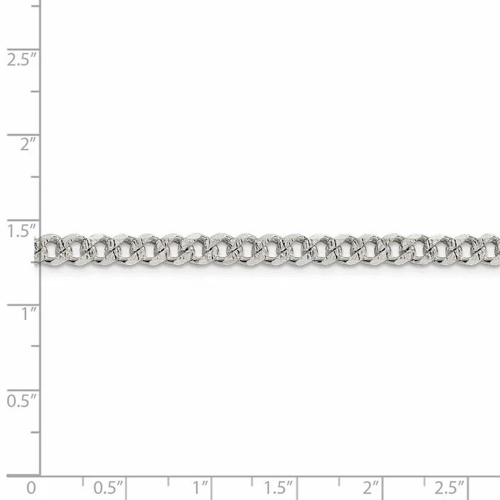 Rings WB Choice Jewelry Sterling Silver 45mm Pav Curb ChainWBCQCF12016 Rings WB Choice Jewelry Sterling Silver 45mm Pav Curb ChainWBCQCF12016