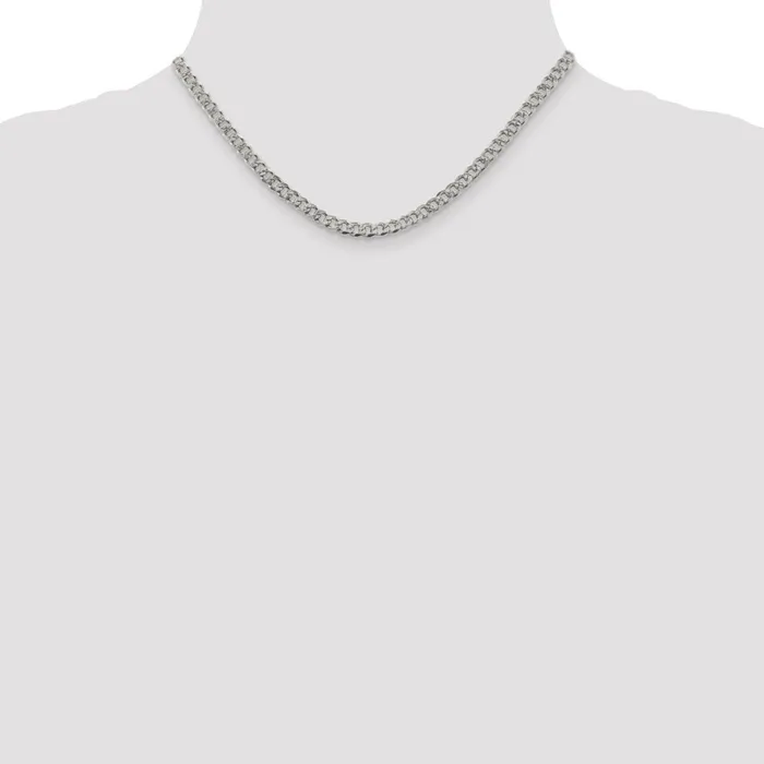 Rings WB Choice Jewelry Sterling Silver 45mm Pav Curb ChainWBCQCF12016 Rings WB Choice Jewelry Sterling Silver 45mm Pav Curb ChainWBCQCF12016