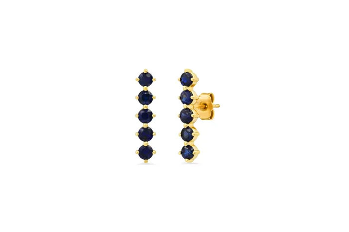 Shylee Rose Jewelry 5 Sapphire Stud Earrings Earrings