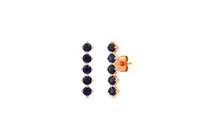 Shylee Rose Jewelry 5 Sapphire Stud Earrings Earrings