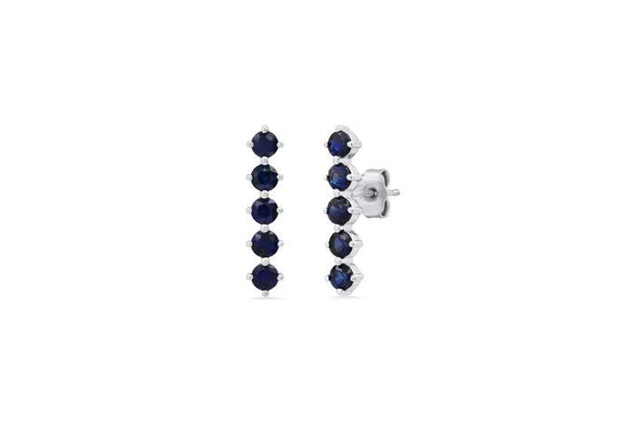 Shylee Rose Jewelry 5 Sapphire Stud Earrings Earrings