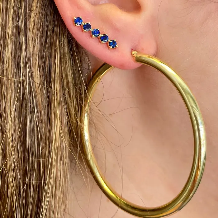 Shylee Rose Jewelry 5 Sapphire Stud Earrings Earrings
