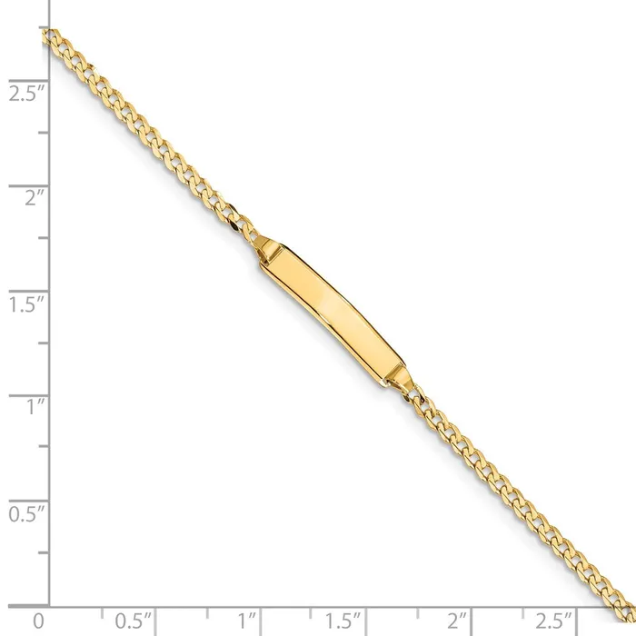 WB Choice Jewelry Bracelets 14k Baby Curb ID BraceletWBCCUR070ID6 WB Choice Jewelry Bracelets 14k Baby Curb ID BraceletWBCCUR070ID6