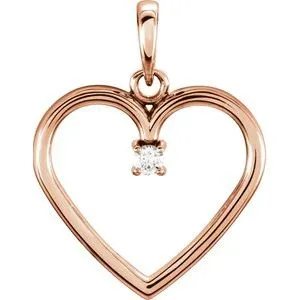 WB Choice Jewelry Necklaces 14K Rose 025 CTW Diamond Heart Pendant 85895109PSTWBC WB Choice Jewelry Necklaces 14K Rose 025 CTW Diamond Heart Pendant 85895109PSTWBC