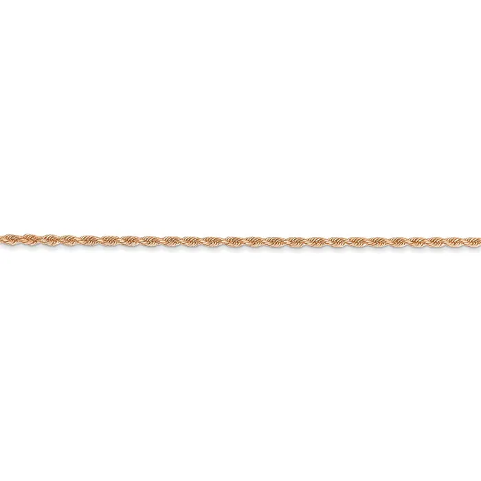 WB Choice Jewelry Necklaces 14k Rose Gold 150mm DC Rope Chain AnkletWBC012R9 WB Choice Jewelry Necklaces 14k Rose Gold 150mm DC Rope Chain AnkletWBC012R9