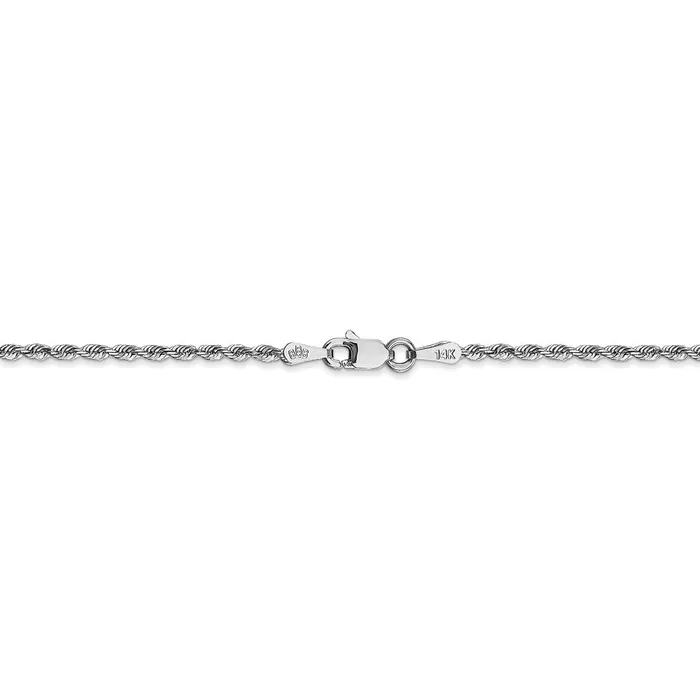 WB Choice Jewelry Necklaces 14k White Gold 185mm DC Quadruple Rope Chain AnkletWBCWQT0149 WB Choice Jewelry Necklaces 14k White Gold 185mm DC Quadruple Rope Chain AnkletWBCWQT0149