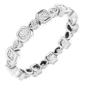 WB Choice Jewelry Rings 14K White 12 CTW Diamond Eternity Band 12363260096PSTWBC WB Choice Jewelry Rings 14K White 12 CTW Diamond Eternity Band 12363260096PSTWBC