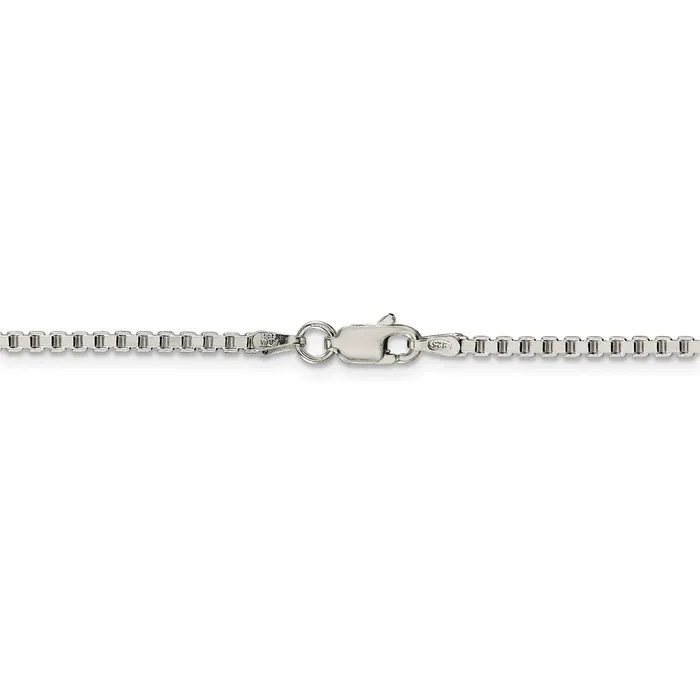 WB Choice Jewelry Rings Sterling Silver 2mm Box ChainWBCQBX04030 WB Choice Jewelry Rings Sterling Silver 2mm Box ChainWBCQBX04030