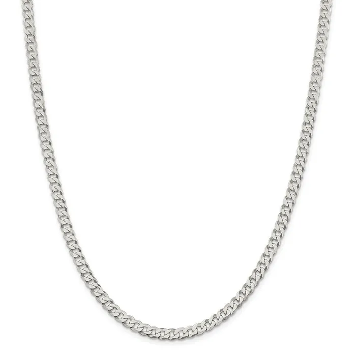 WB Choice Jewelry Rings Sterling Silver 45mm Beveled Curb ChainWBCQFB12022 WB Choice Jewelry Rings Sterling Silver 45mm Beveled Curb ChainWBCQFB12022