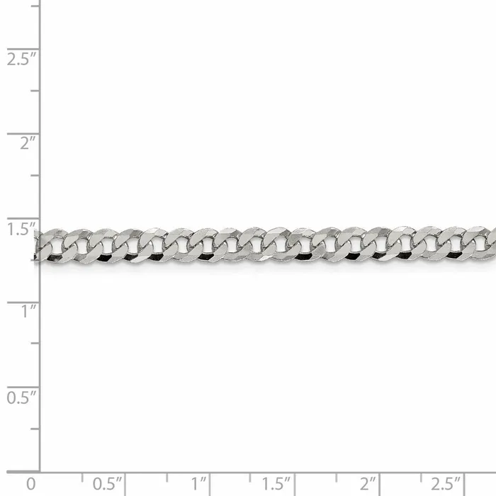 WB Choice Jewelry Rings Sterling Silver 45mm Beveled Curb ChainWBCQFB12022 WB Choice Jewelry Rings Sterling Silver 45mm Beveled Curb ChainWBCQFB12022