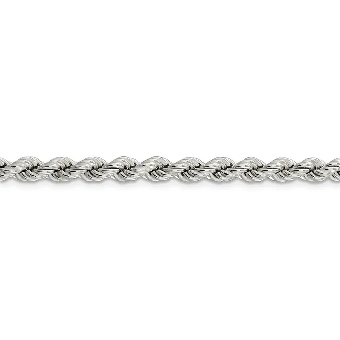 WB Choice Jewelry Rings Sterling Silver 53mm Semisolid Rope ChainWBCQFC11918 WB Choice Jewelry Rings Sterling Silver 53mm Semisolid Rope ChainWBCQFC11918