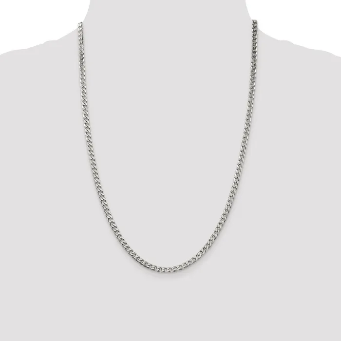 WB Choice Jewelry Rings Sterling Silver Polished 35mm Curb ChainWBCQFC15124 WB Choice Jewelry Rings Sterling Silver Polished 35mm Curb ChainWBCQFC15124