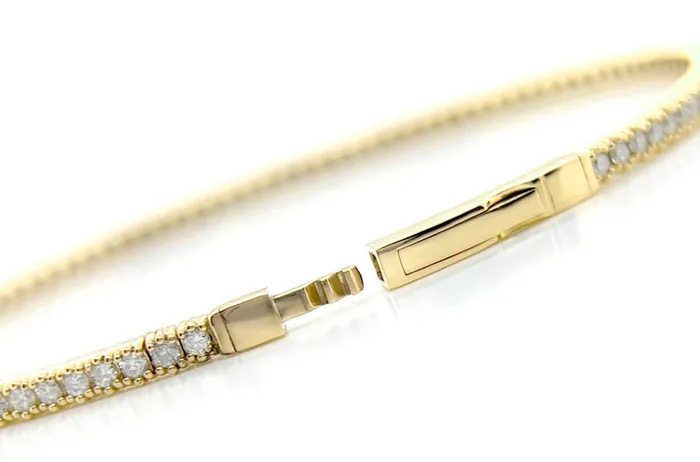 Albert Hern Bracelets Bracelet 14kt Yellow Gold Diamonds Bangle Tennis Albert Hern Bracelets Bracelet 14kt Yellow Gold Diamonds Bangle Tennis
