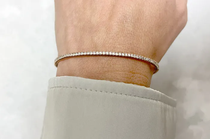 Albert Hern Bracelets Bracelet 14kt Yellow Gold Diamonds Bangle Tennis Albert Hern Bracelets Bracelet 14kt Yellow Gold Diamonds Bangle Tennis