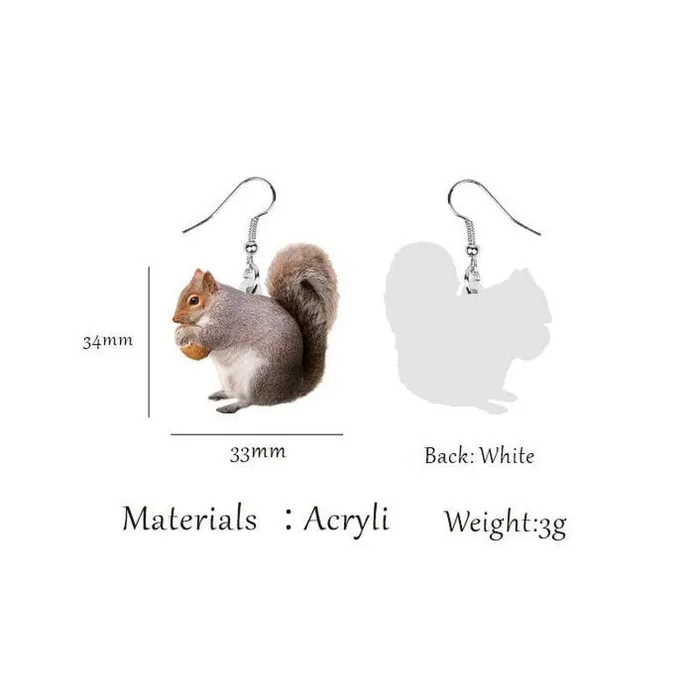 AliExpress Earrings Animal Acrylic EarringsRaccoon Bunny Turkey Hedgehog HamsterMORE